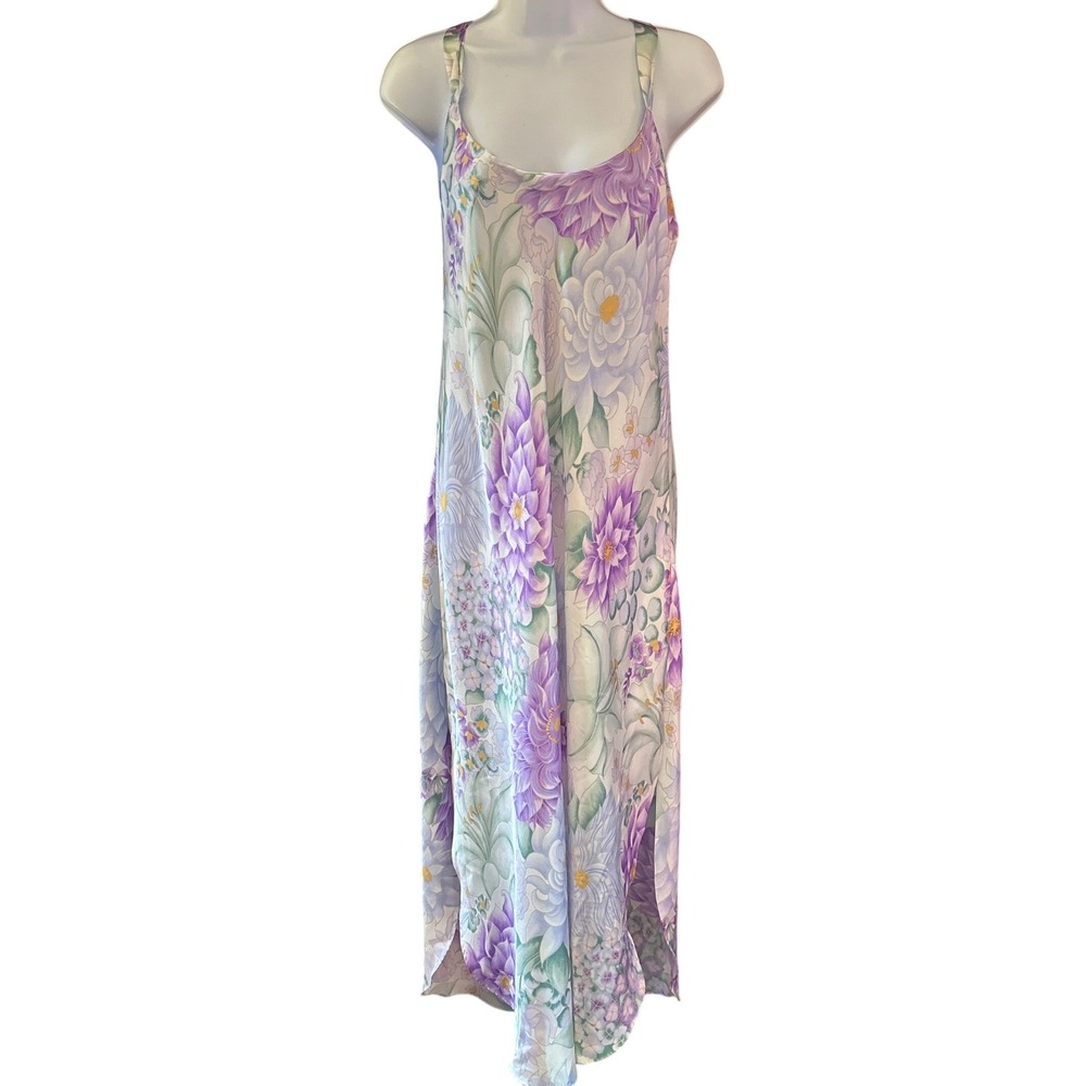 Vintage Natori Floral Nightgown Cottagecore Fairycore Romantic Ethereal